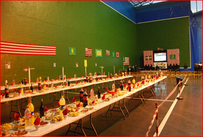 Mesas del catering